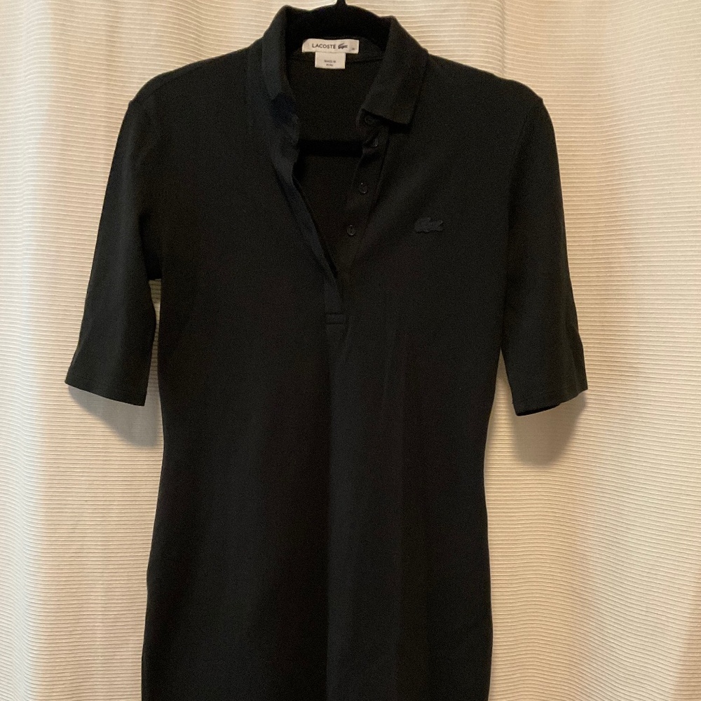 Lacoste Black Polo Dress